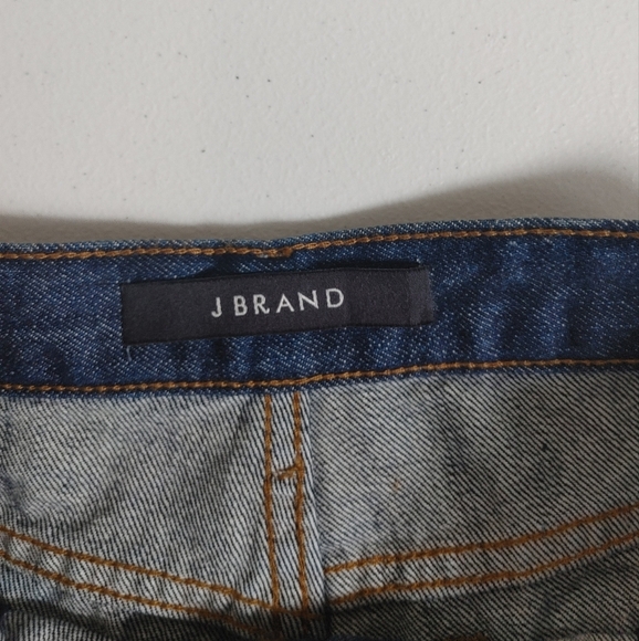 J Brand Blue Jean Shorts Frayed Double Hem Size 27 - Picture 4 of 9